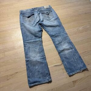 Affliction Cooper Jeans Mens 40 Light Wash Distressed Relaxed Wide Leg Y2K Denim